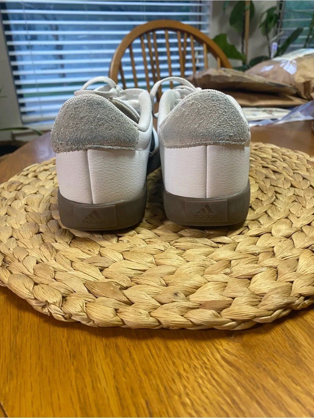 adidas Kids White Black & Cream Lifestyle Sneakers
